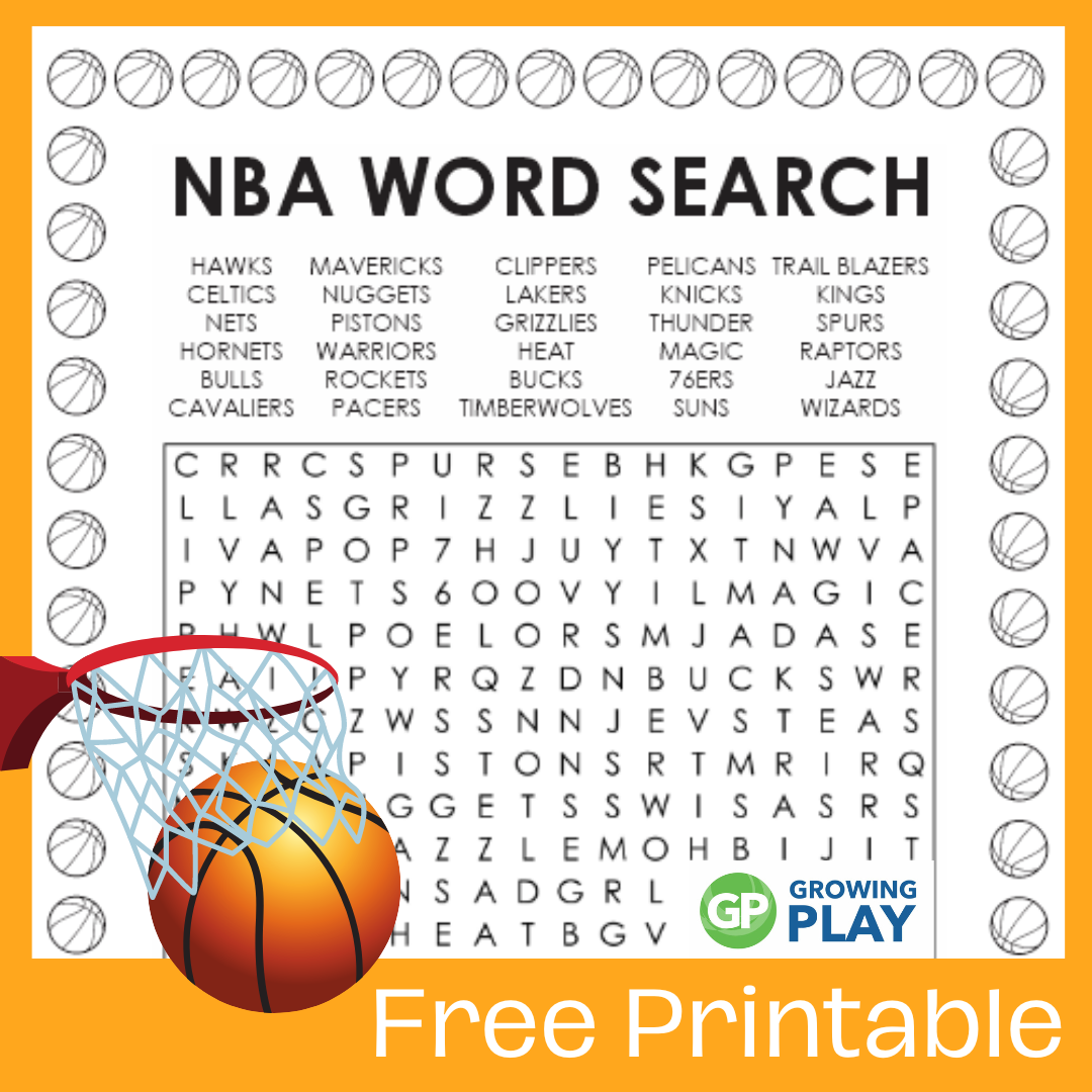 NBA Word Search Free Printable for All Ages Growing Play NBA Word Search Free Printable for All Ages Growing Play